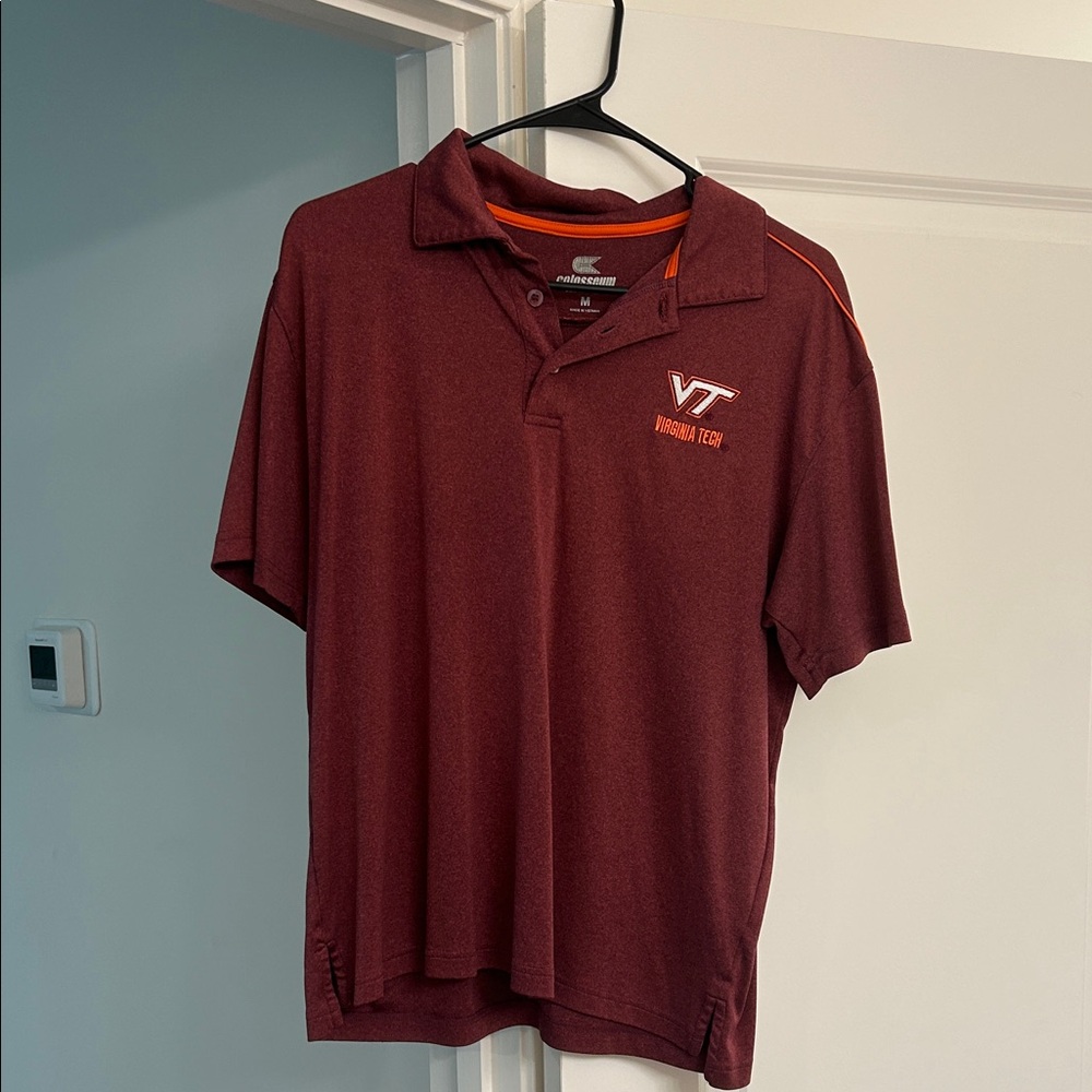 Colosseum Maroon Virginia Tech Polo Shirt